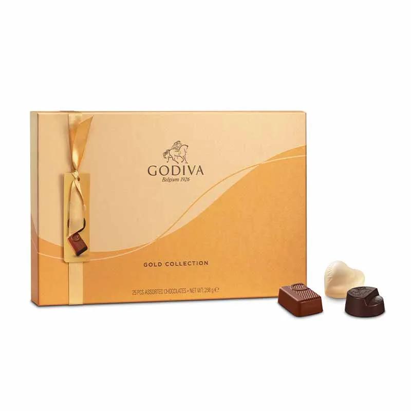 Godiva Gold Assorted Chocolate Gift Box 25 Pcs thumbnail 2