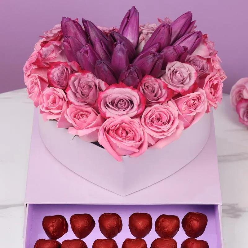 Shades of Love Tulips and Roses thumbnail 2