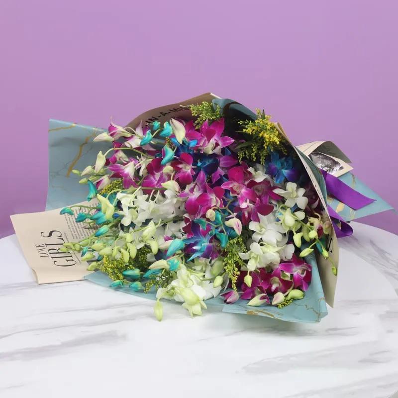 Wishes 33 Mix Orchid Bouquet - Flowers gift from Buy Any Flowers Dubai in Al Quoz Industrial Area 4, Dubai, UAE - image 4