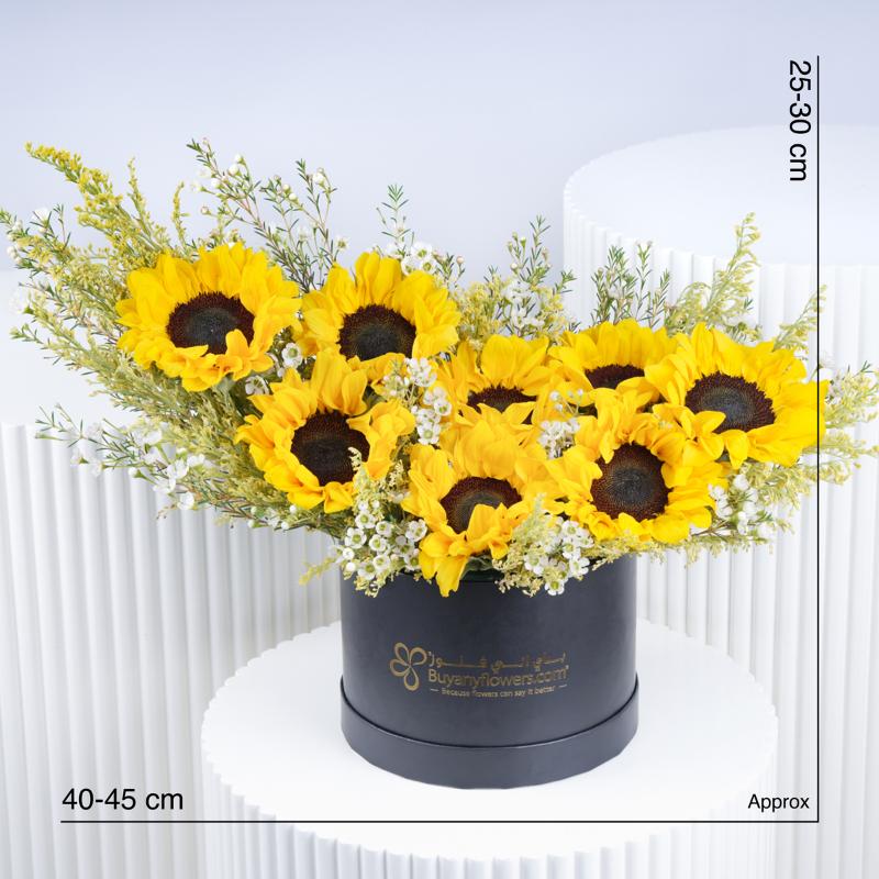 Sunflare Blooming Box - Flowers gift from Buy Any Flowers Dubai in Al Quoz Industrial Area 4, Dubai, UAE - image 3