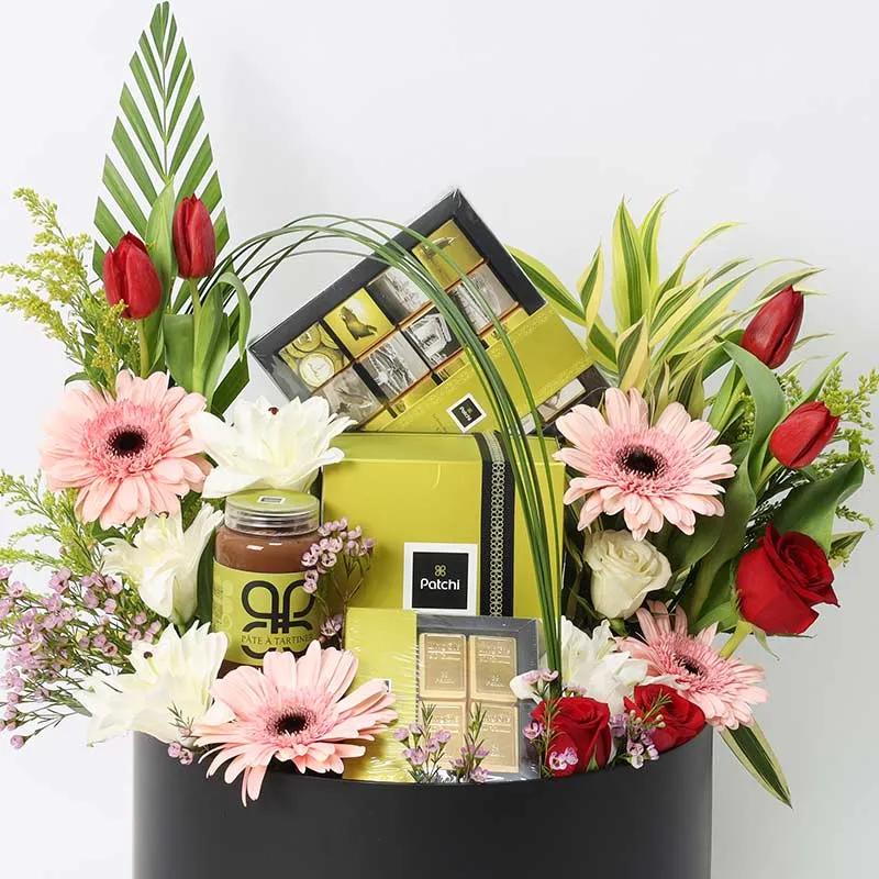 Everything Floral Patchi Hamper - Flowers gift from Buy Any Flowers Dubai in Al Quoz Industrial Area 4, Dubai, UAE - image 2