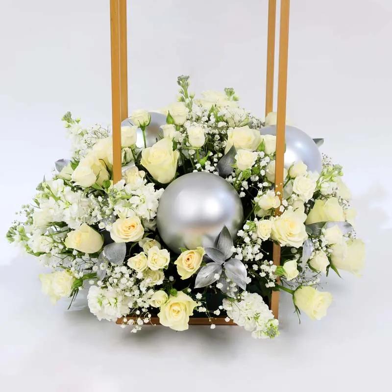 Silver and Snow Flower Stand XXL thumbnail 3