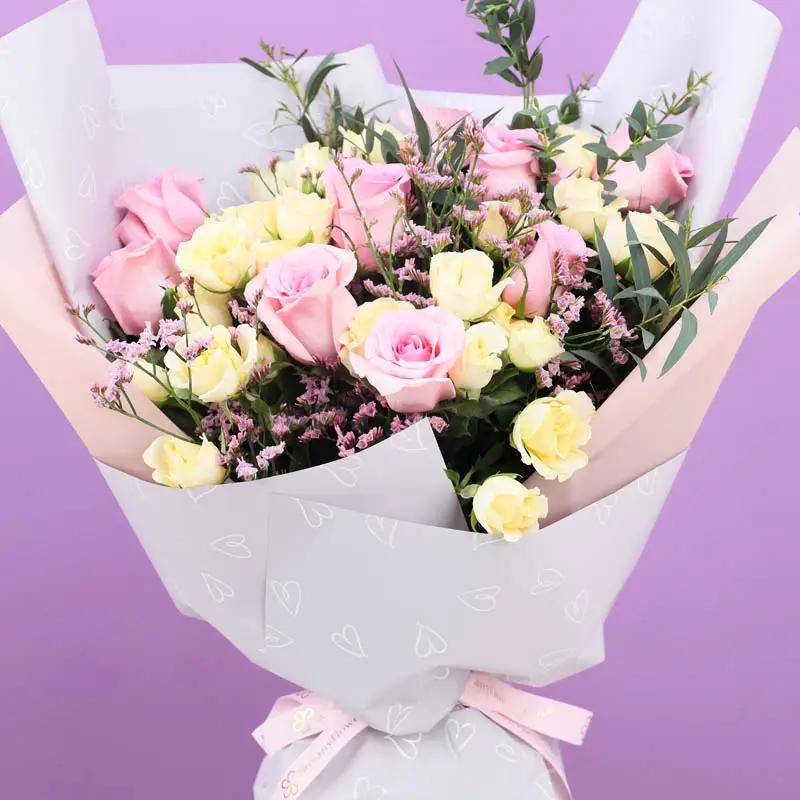 Pastel Paradise Roses Bouquet thumbnail 2