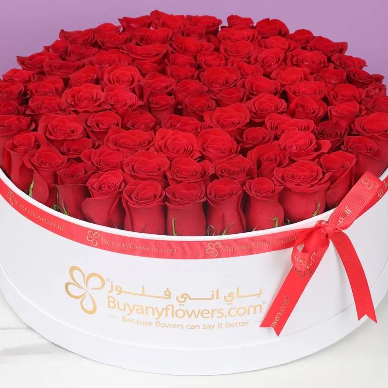 Grand Red Roses Love Box White thumbnail 2