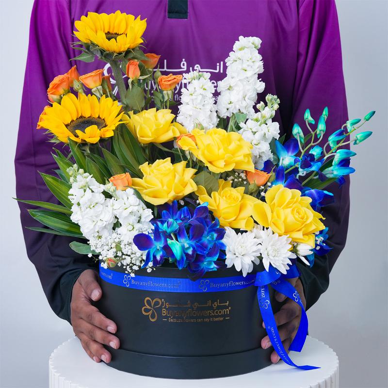 Fresh Feeling Flower Box - Flowers gift from Buy Any Flowers Dubai in Al Quoz Industrial Area 4, Dubai, UAE - image 3