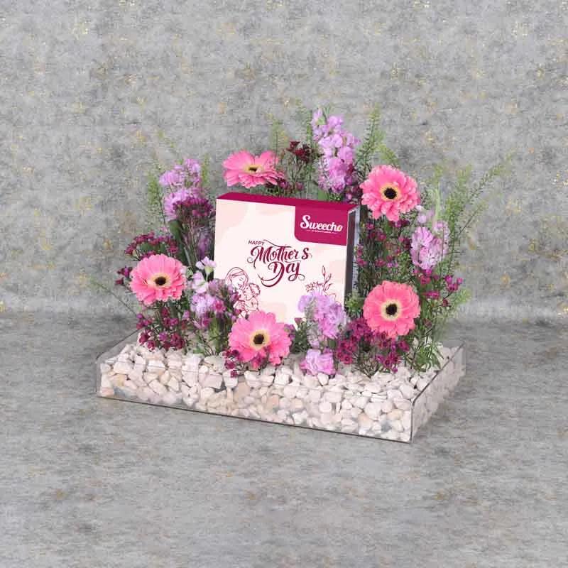 Mothers Day Flower and Chocolate Arrangement thumbnail 4