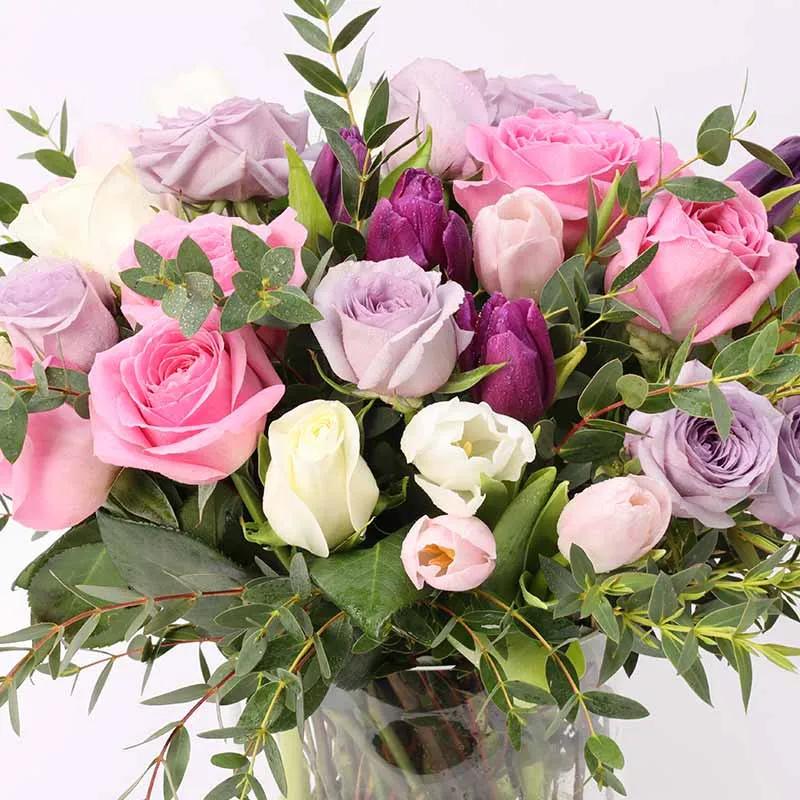 Modest 60 Roses and Tulips Vase thumbnail 3