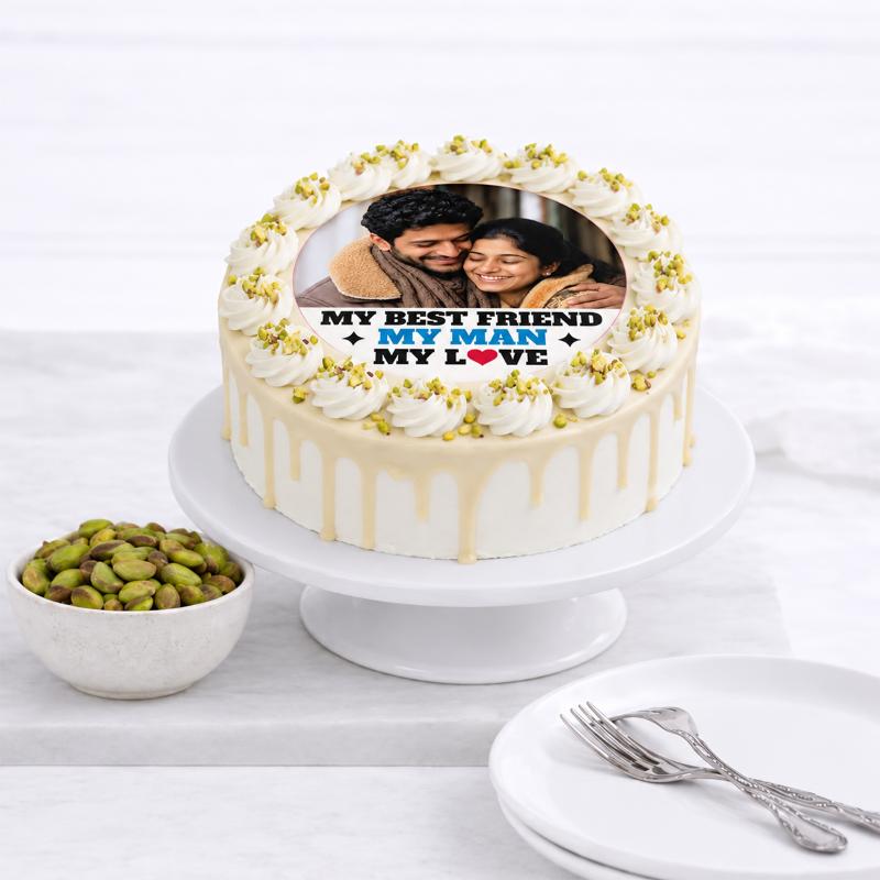Personalised Love Photo Cake in Dubai