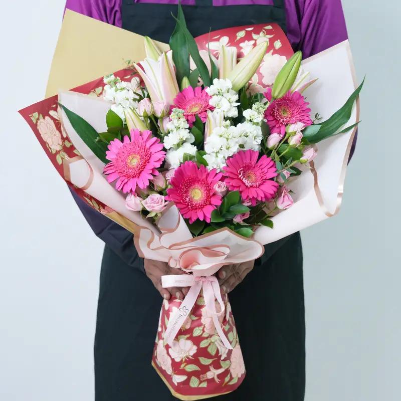 Pink Radiance Bouquet - Flowers gift from Buy Any Flowers Dubai in Al Quoz Industrial Area 4, Dubai, UAE - image 3