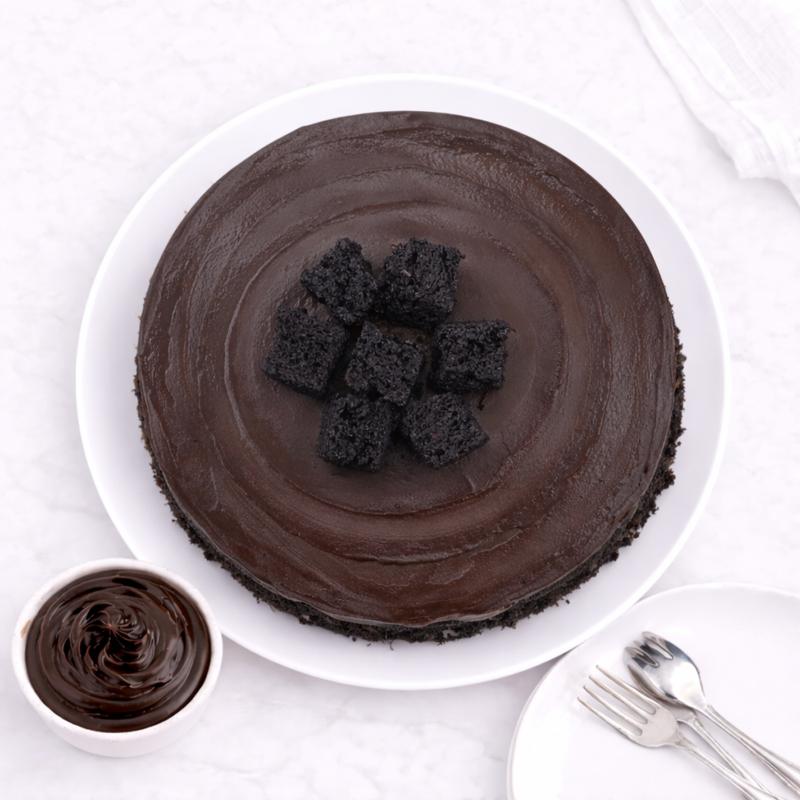 Classic Chocolate Brownie Cake 4 Portion - Cakes gift from Buy Any Flowers Dubai in Al Quoz Industrial Area 4, Dubai, UAE - image 3