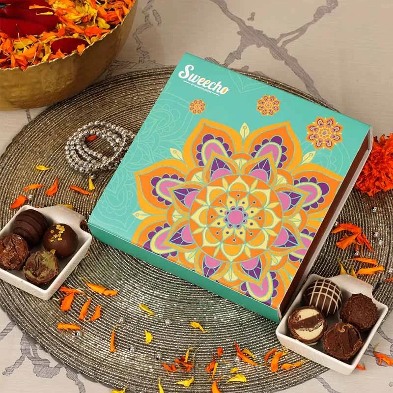 Diwali Chocolate Truffles 16 Pcs By Sweecho thumbnail 4