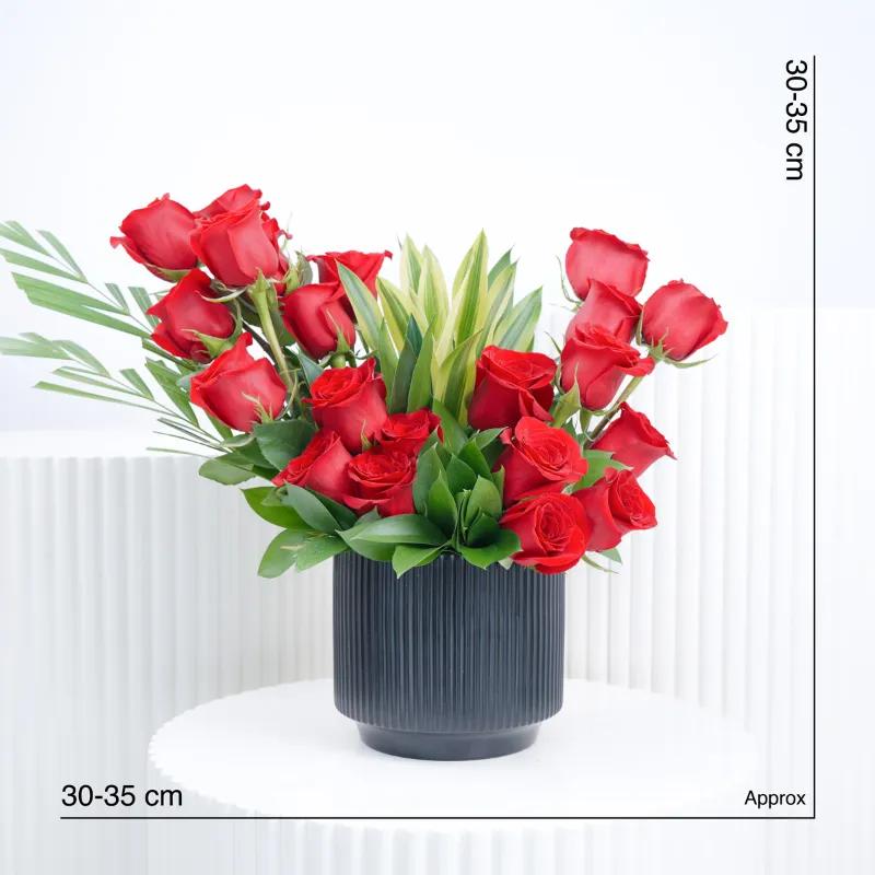 Royal 21 Red Roses Arrangement - Flowers gift from Buy Any Flowers Dubai in Al Quoz Industrial Area 4, Dubai, UAE - image 4