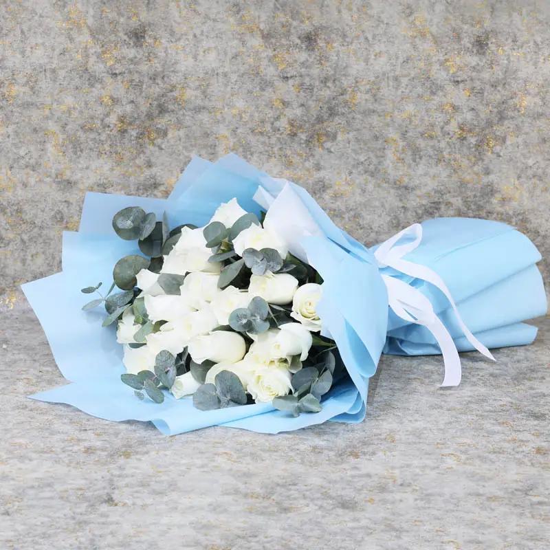 Snow 35 White Roses Bouquet - Flowers gift from Buy Any Flowers Dubai in Al Quoz Industrial Area 4, Dubai, UAE - image 3