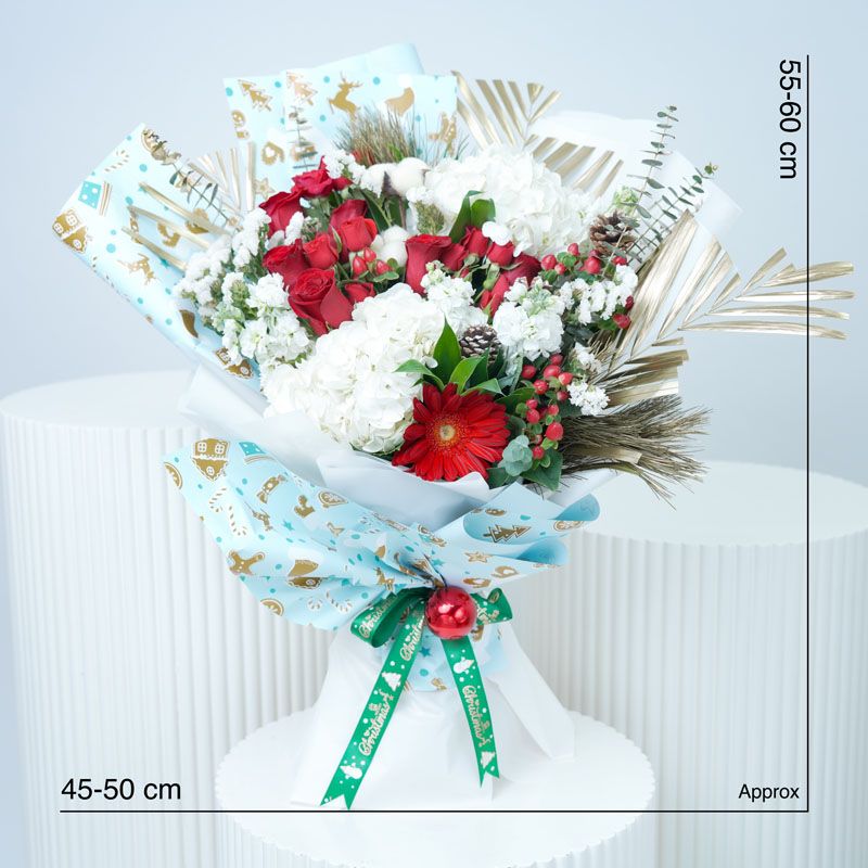 Holiday Greetings Flower Bouquet - Flowers gift from Buy Any Flowers Dubai in Al Quoz Industrial Area 4, Dubai, UAE - image 4