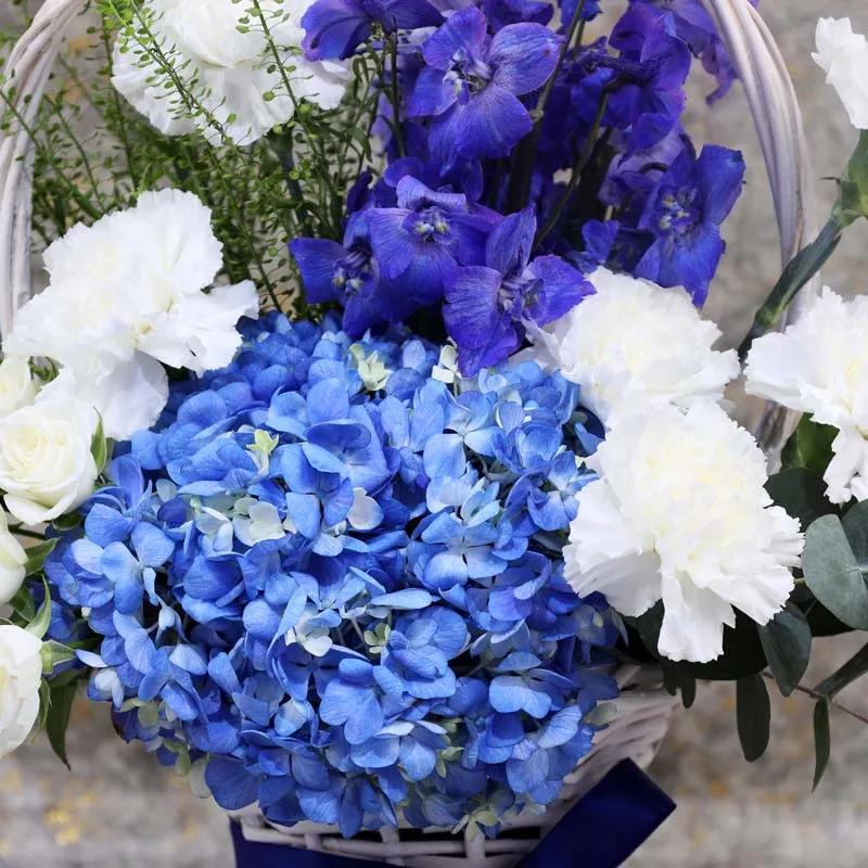Blue Serenity Flower Basket thumbnail 3