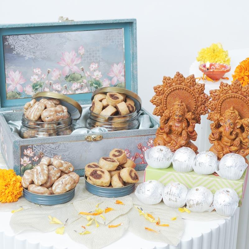 Royal Lotus Pooja Hamper - Gifts gift from Buy Any Flowers Dubai in Al Quoz Industrial Area 4, Dubai, UAE - image 2