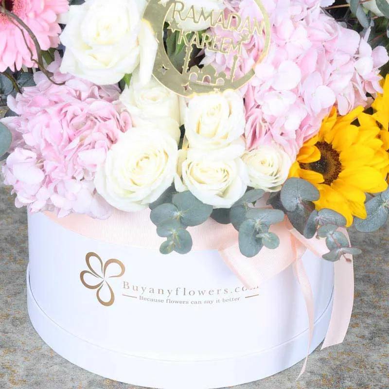 Ramadan Poised Beauty Flower Box - Flowers gift from Buy Any Flowers Dubai in Al Quoz Industrial Area 4, Dubai, UAE - image 3