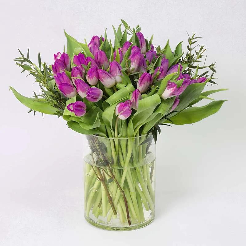 Forest 51 Purple Tulips - Flowers gift from Buy Any Flowers Dubai in Al Quoz Industrial Area 4, Dubai, UAE