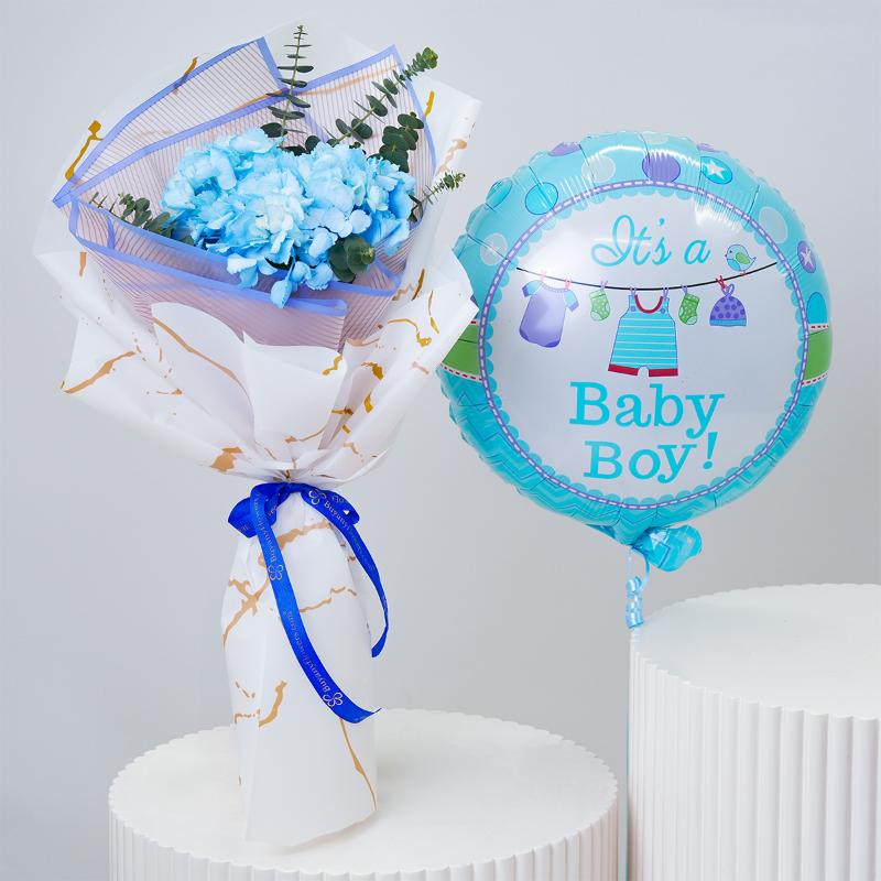 Its a Boy Floral Balloon Combo - Gift Sets gift from Buy Any Flowers Dubai in Al Quoz Industrial Area 4, Dubai, UAE