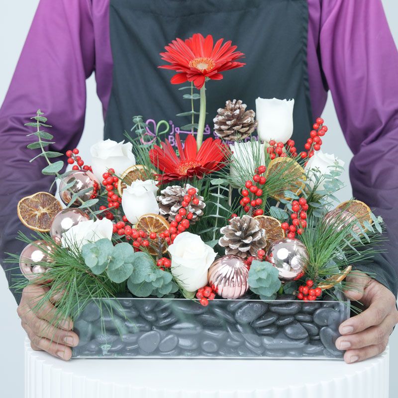 Seasons Wishes Flower Basket - Flowers gift from Buy Any Flowers Dubai in Al Quoz Industrial Area 4, Dubai, UAE - image 2