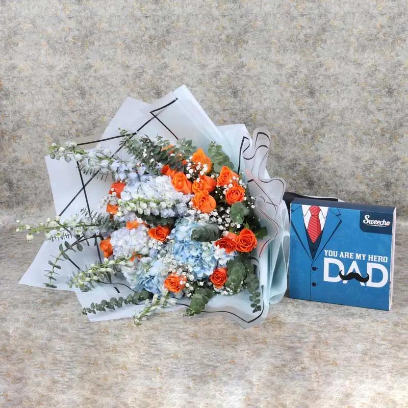 Fantastic Flower Bouquet and Assorted Chocolates thumbnail 2