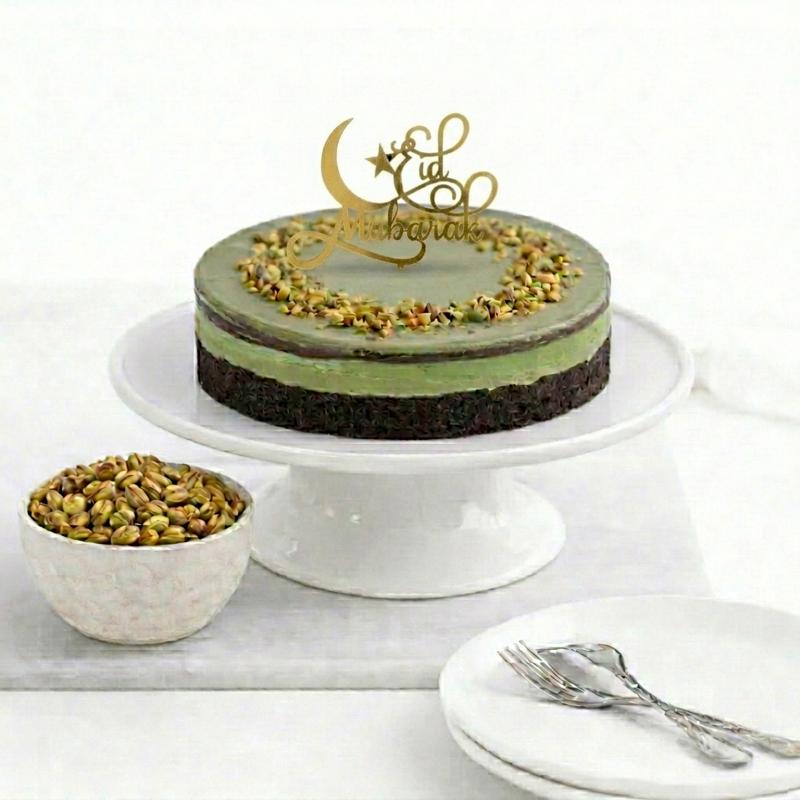 Dubai Eid Special Chocolate Cake Pistachio Kunafa - Cakes gift from Buy Any Flowers Dubai in Al Quoz Industrial Area 4, Dubai, UAE