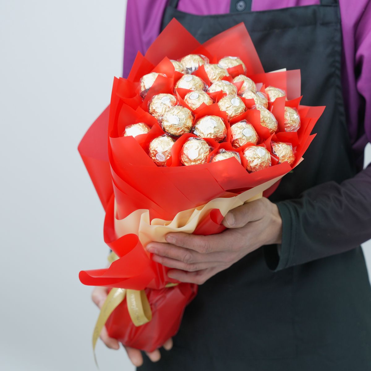 Love 24 Pcs Ferrero Rocher Bouquet - Chocolates gift from Buy Any Flowers Dubai in Al Quoz Industrial Area 4, Dubai, UAE - image 2