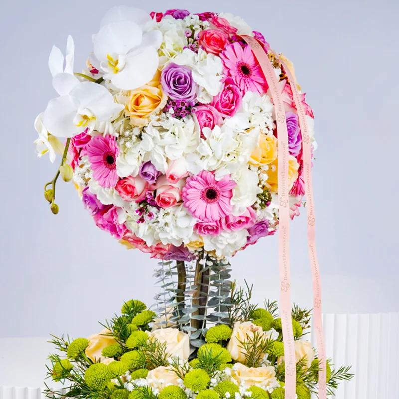 Blushing Meadow Flower Arrangement - Flowers gift from Buy Any Flowers Dubai in Al Quoz Industrial Area 4, Dubai, UAE - image 2