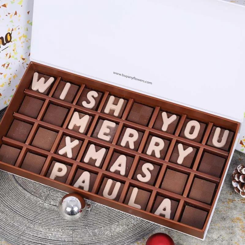 Customize Merry Christmas Chocolate By Sweecho thumbnail 2