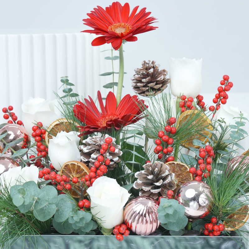 Seasons Wishes Flower Basket - Flowers gift from Buy Any Flowers Dubai in Al Quoz Industrial Area 4, Dubai, UAE - image 3
