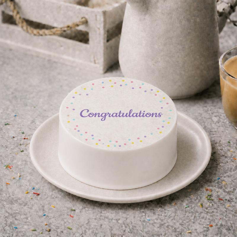 Congratulations Bento Cake - Cakes gift from Buy Any Flowers Dubai in Al Quoz Industrial Area 4, Dubai, UAE
