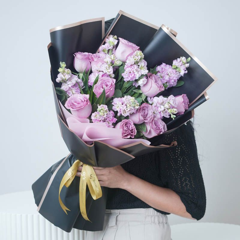 Midnight Lavender Bouquet thumbnail 2