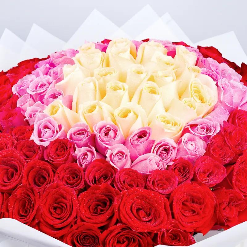 Garden of Love 151 Roses Bouquet - Flowers gift from Buy Any Flowers Dubai in Al Quoz Industrial Area 4, Dubai, UAE - image 2