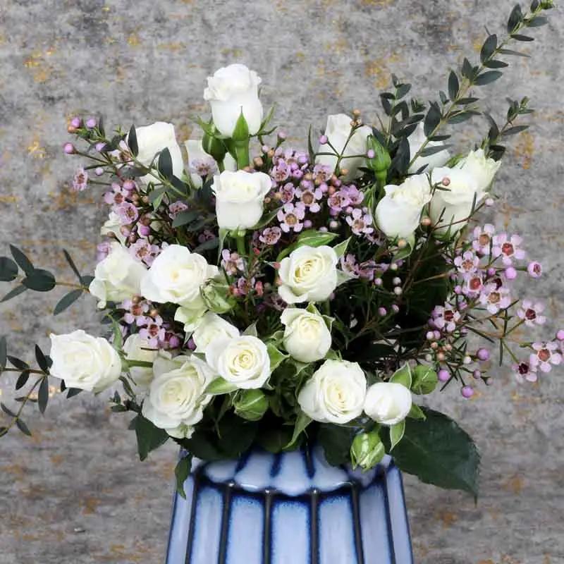 Delicate White Spray Rose Arrangement - Flowers gift from Buy Any Flowers Dubai in Al Quoz Industrial Area 4, Dubai, UAE - image 2