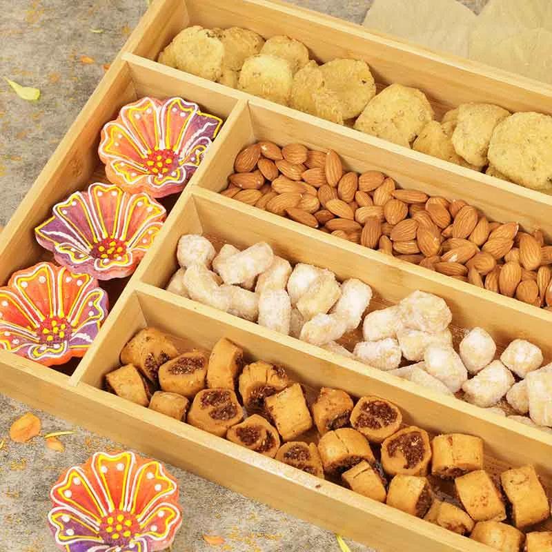 Nuts and Savoury Bamboo Tray thumbnail 3
