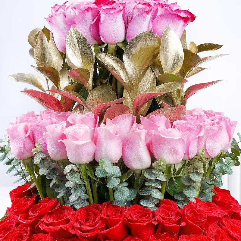 Tower of Love 101 Roses Box - Flowers gift from Buy Any Flowers Dubai in Al Quoz Industrial Area 4, Dubai, UAE - image 3