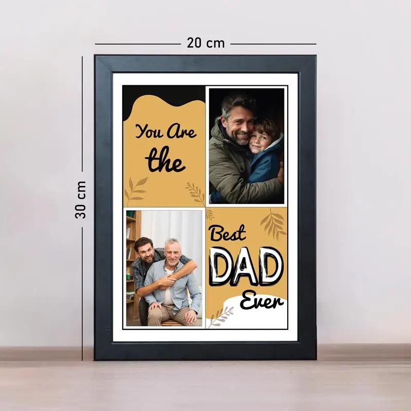 Best Dad Ever Personalised Photo Frame thumbnail 3