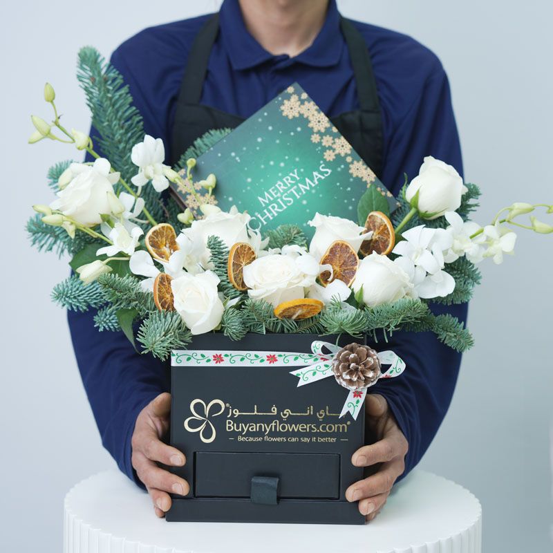 Floral Choco Christmas Wishes Green - Gifts gift from Buy Any Flowers Dubai in Al Quoz Industrial Area 4, Dubai, UAE - image 2