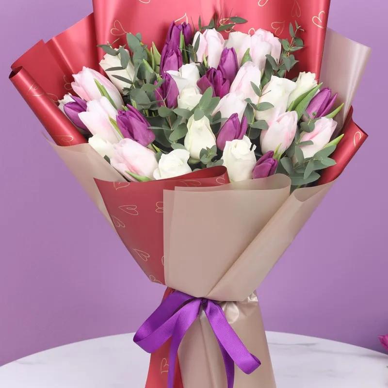 Rampwalk 30 Roses and Tulips Bouquet thumbnail 2