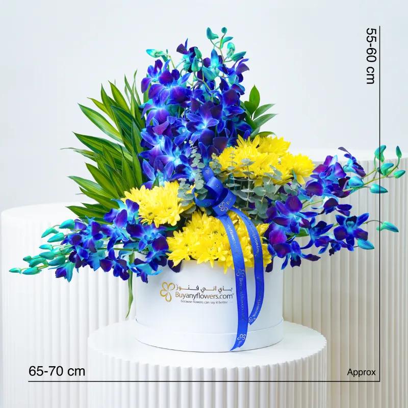 Azure Orchid Flower Box - Flowers gift from Buy Any Flowers Dubai in Al Quoz Industrial Area 4, Dubai, UAE - image 3