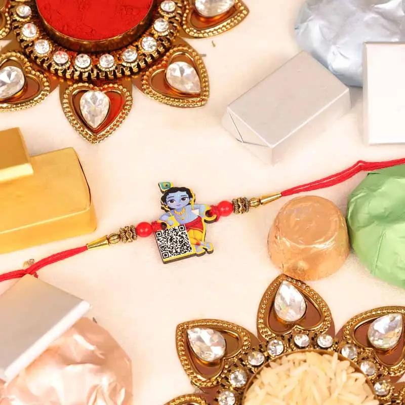 Krishna Kids Rakhi and Assorted Chocolates 100gm