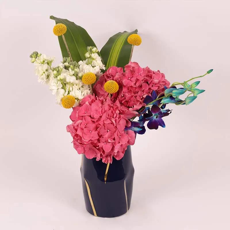 Glad Flowers in Vase - Flowers gift from Buy Any Flowers Dubai in Al Quoz Industrial Area 4, Dubai, UAE