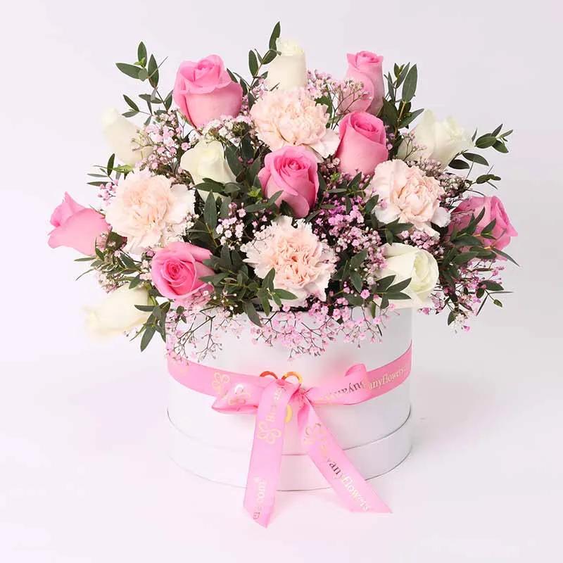 Graceful Beauty Floral Basket and Deluxe Patchi Chocolates thumbnail 2