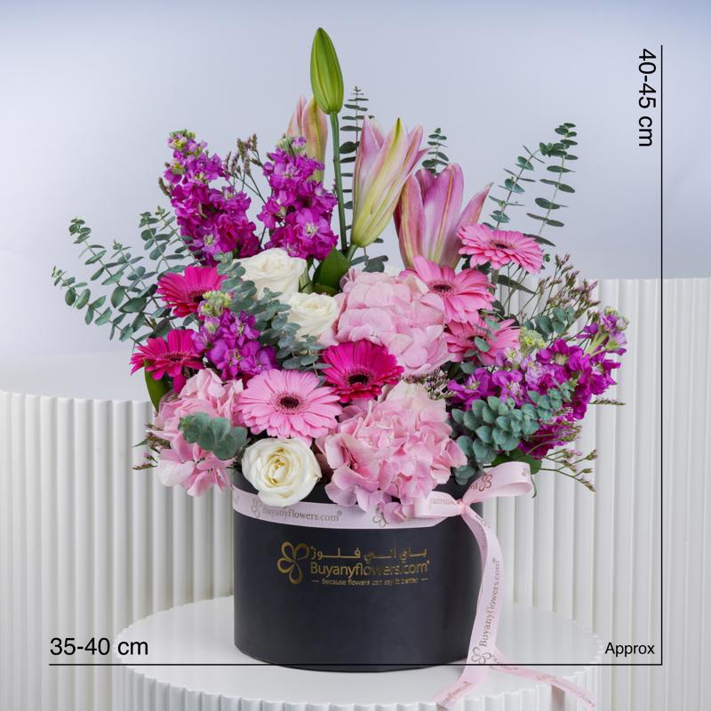 Pastel Whisper Flower Box - Flowers gift from Buy Any Flowers Dubai in Al Quoz Industrial Area 4, Dubai, UAE - image 4
