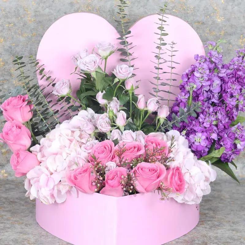 Pastel Heart Flower Box thumbnail 3