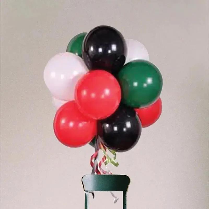 UAE Flag Colour Helium Balloons 12 Pcs thumbnail 2