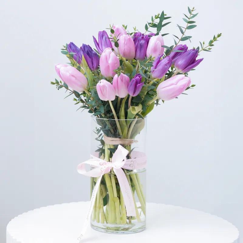 Lady Luck 19 Tulips - Flowers gift from Buy Any Flowers Dubai in Al Quoz Industrial Area 4, Dubai, UAE