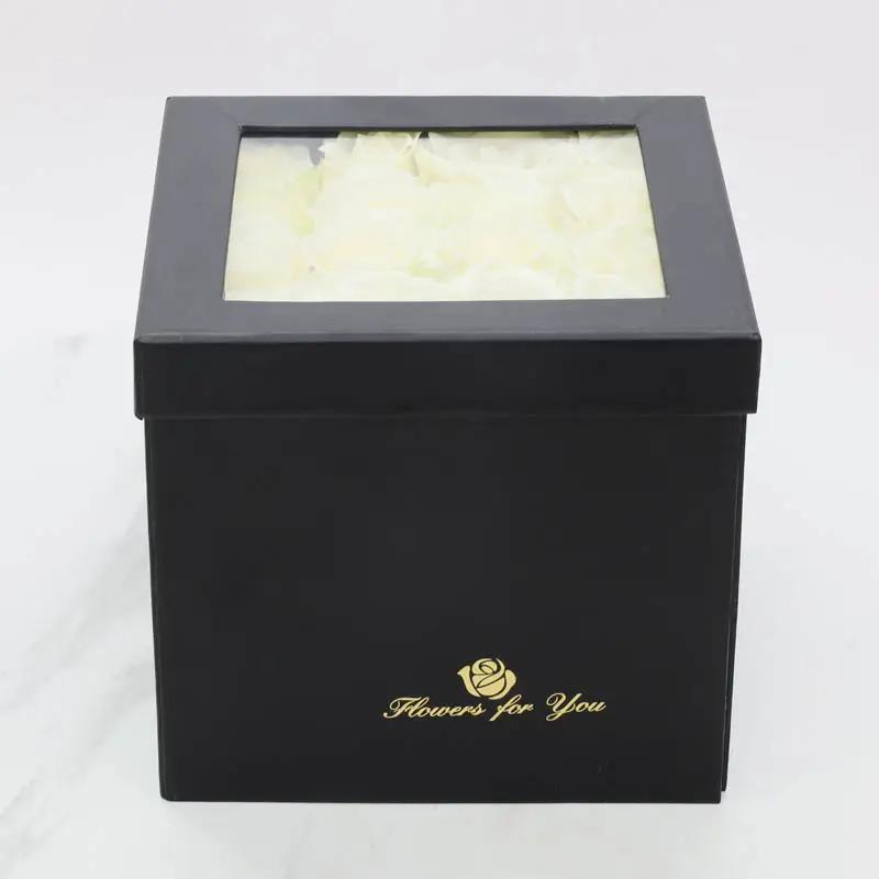 Ice White Roses and Chocolates Box - Flowers gift from Buy Any Flowers Dubai in Al Quoz Industrial Area 4, Dubai, UAE - image 3