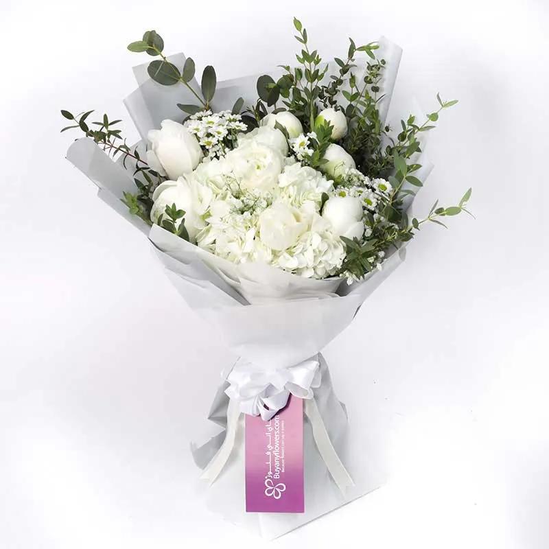 Saint Peonies and Hydrangea Bouquet