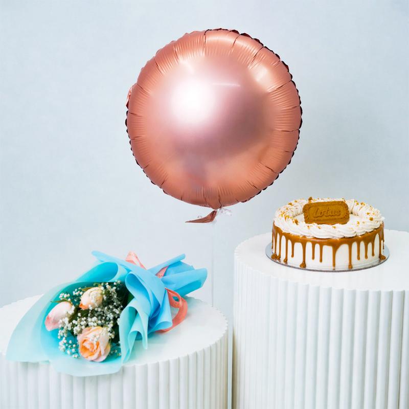 Peach Roses Cake Surprise - Gift Sets gift from Buy Any Flowers Dubai in Al Quoz Industrial Area 4, Dubai, UAE